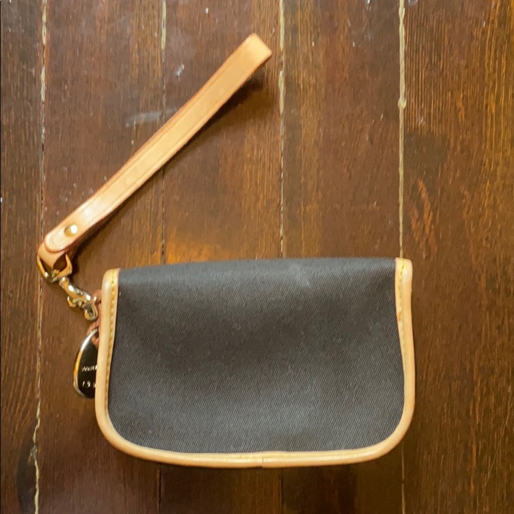 Dooney & Bourke Leather Trim Wristlet - Picture 7 of 12
